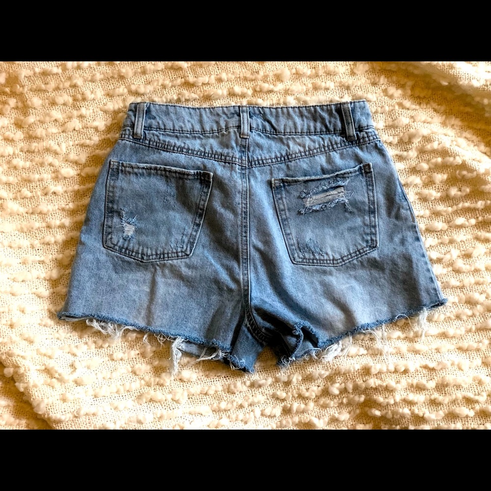 Distressed Denim Shorts - Picture 3 of 3